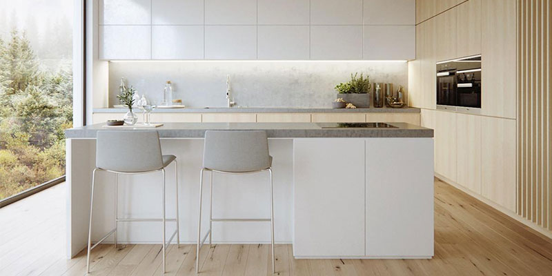 طراحی دکوراسیون مینیمال آشپزخانه - سبک مینیمال چیست
