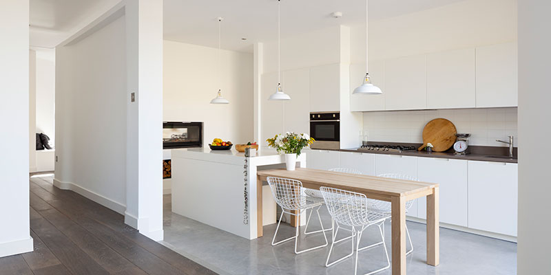 طراحی دکوراسیون مینیمال آشپزخانه - مشخصات آشپزخانه به سبک مینیمال